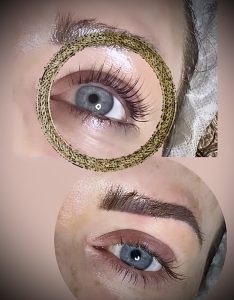 Lash lift and tint